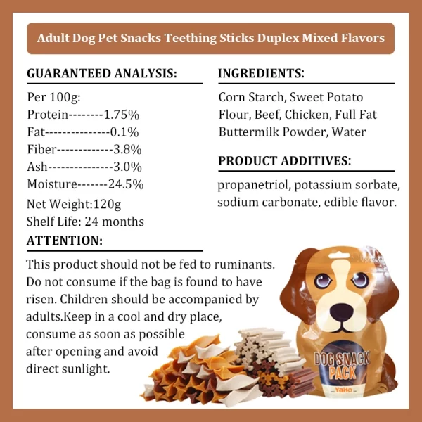 Dog Snacks Teething Stick Mixed Flavors Tooth Cleaning Bone Fresh Breath Adult Dogs Puppy Training Reward Pet Snack Food - Image 6