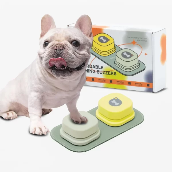 Buttons with Rubber Mat Recordable Dog/Cat Talking Buttons Set Communication - Image 7