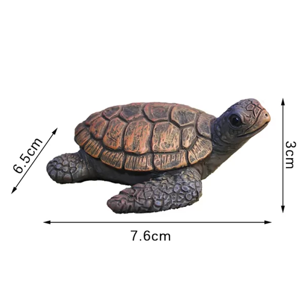 Mini Sea Turtle Model Resin Aquarium Fish Tank Home Landscape Ornaments Decoration Accessories - Image 6