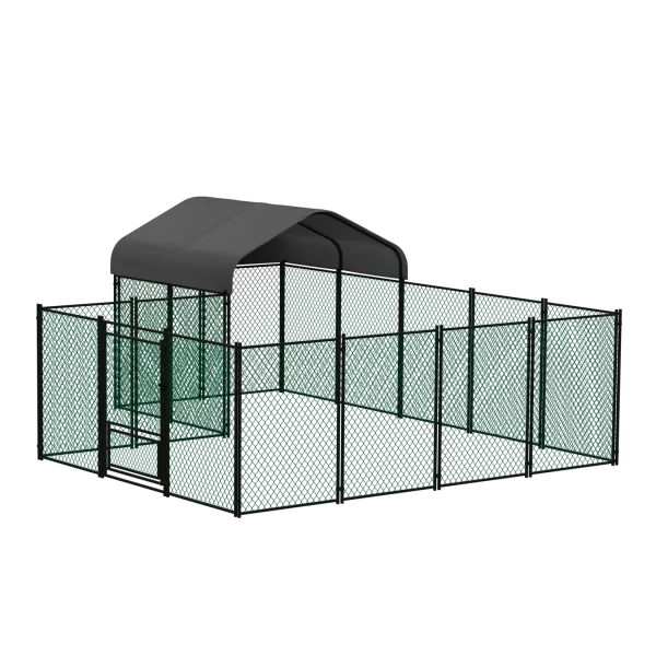 Chicken Coop 12.9 x 10.2x 5.1ft Chicken Run Pen for Yard with Cover Outdoor Metal Portable Chicken Enclosure - Image 4