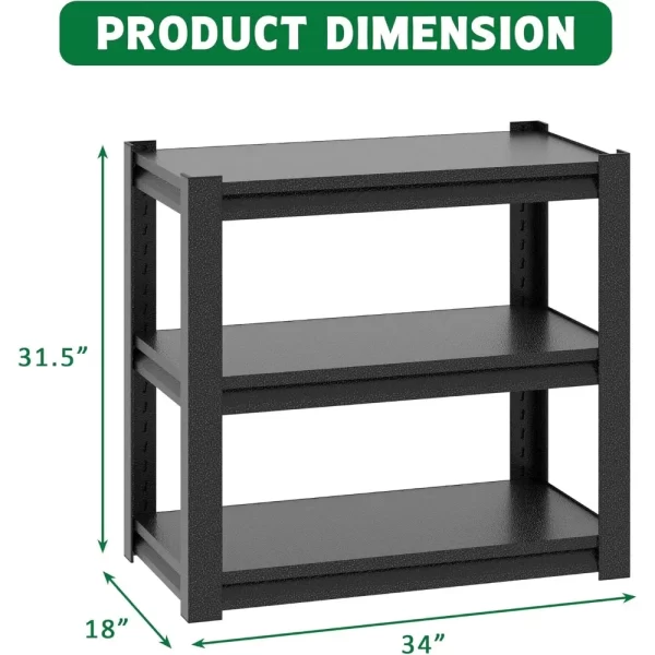 20-30 Gallon Fish Tank Stand Metal Aquarium Stand, 34 "W x 18 "D x 31" H Adjustable Heavy Duty Reptile Tank Stand - Image 2