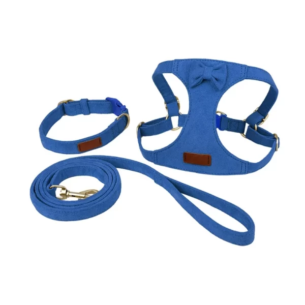 Soft Breathable Dog Collar Harness Leash Set Comfortable Dog Vest Harnesses Adjustable Collars Leads For Small Dogs - Image 7