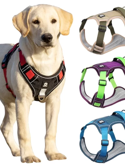 Dog Harness Reflective Medium/Large Dogs Tactical Vest Waterproof Oxford Cloth