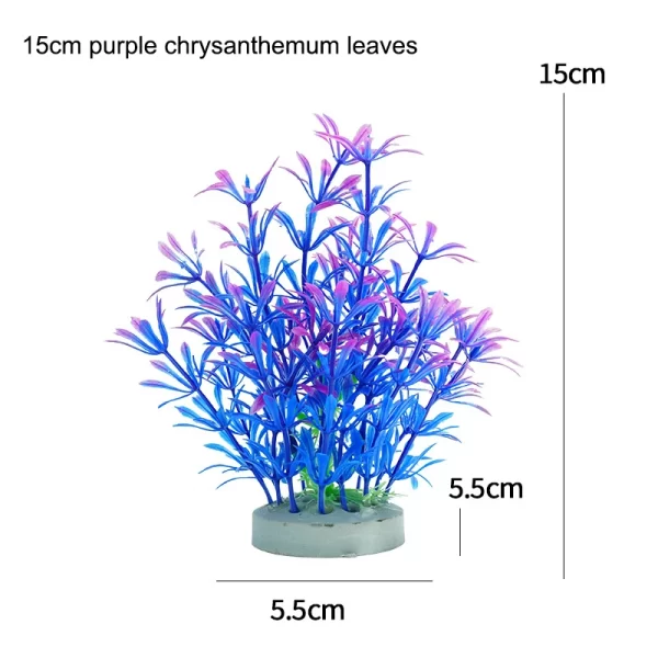 Creative Artificial Underwater Plants Aquarium Fish Tank Aquatic Fake Shrub Green Water Grass Viewing Simulation Decoration - Image 2