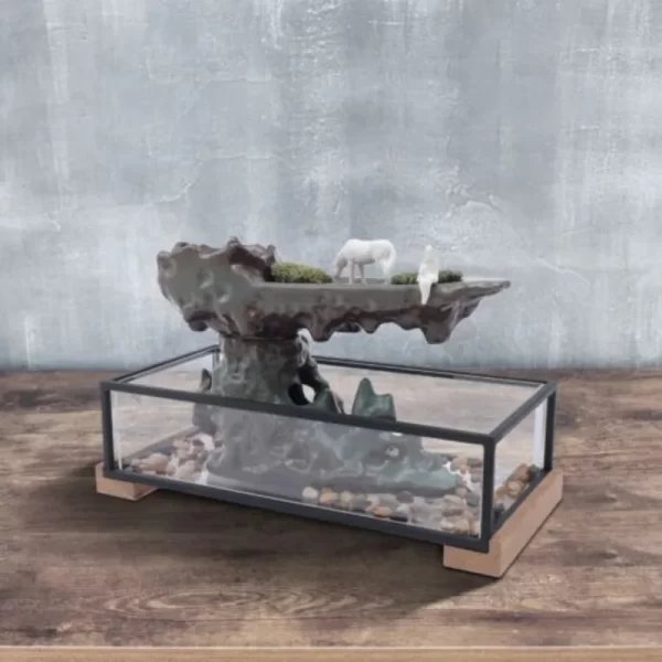 Desktop Fountain With Fish Tank - Image 2