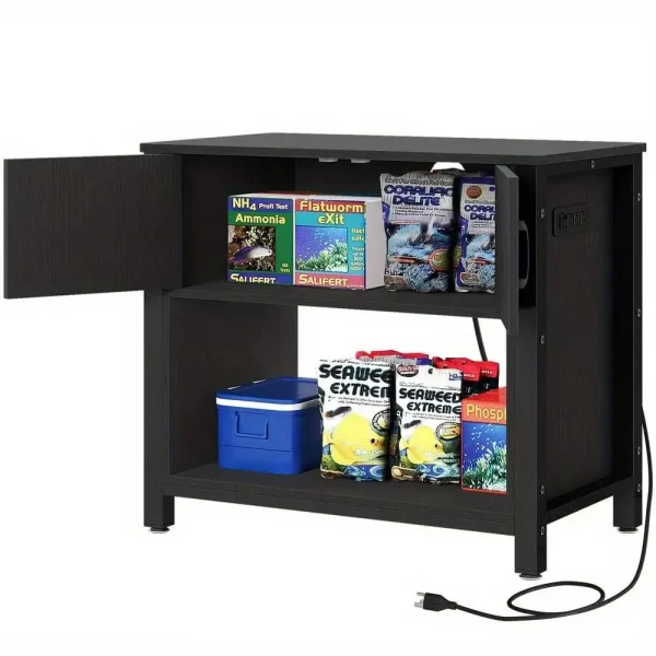Metal Aquarium Stand Storage Cabinet for 40-50 Gallon Heavy Duty Fish Tank Stand - Image 6
