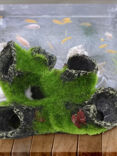 Resin Breeding Hiding Cave Ornaments Habitat Landscaping Decor Decorative Props Habitat Decor for Fish Tank Aquarium
