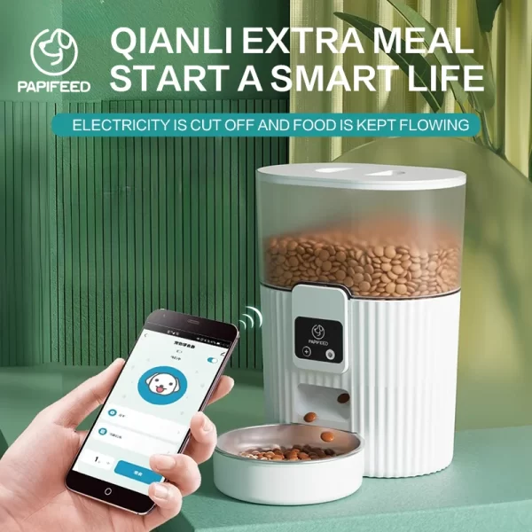 Automatic feeder dog/cat feeding machine wifi/video remote smart pet food dispenser - Image 3