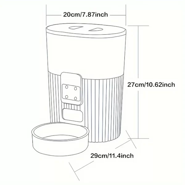 Automatic feeder dog/cat feeding machine wifi/video remote smart pet food dispenser - Image 7