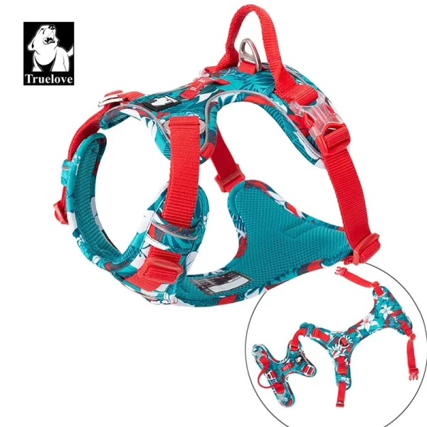 Truelove Pet Dog Harness Camouflage Reflective Nylon Special Edition and Upgrade Version Easy to Adjust - Image 5