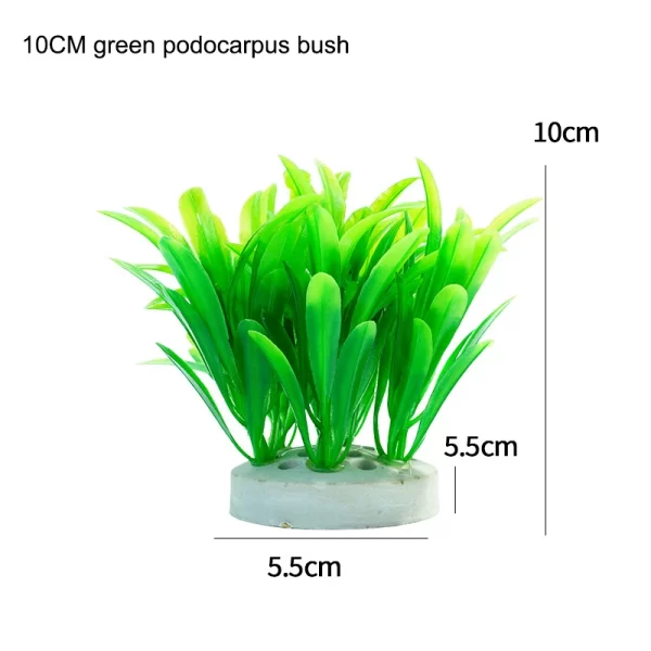 Creative Artificial Underwater Plants Aquarium Fish Tank Aquatic Fake Shrub Green Water Grass Viewing Simulation Decoration - Image 7