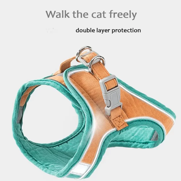 Harness Leash Set Breathable for Kittens Cats Small Dogs Harness With Reflective Strip - Image 3