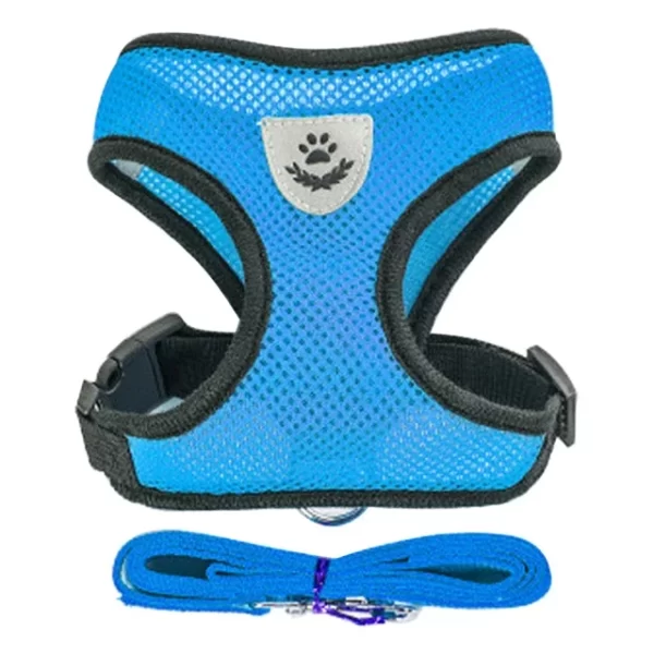 Dog Harness for Small Dogs Adjustable Pet Harness And Leash Set Breathable Vest - Image 3