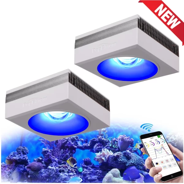 NEW PopBloom RL90 WiFi Led Aquarium Light Full Spectrum, Reef Light Aquarium Saltwater Coral Growing Marine Aquarium Tank Lamp - Image 11