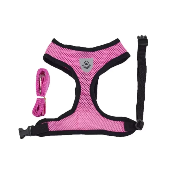 Dog/Cat Adjustable Harness Vest Walking Lead Leash For Puppy's Dogs Cats Polyester Harness For Small, Medium Dog and Cats - Image 7