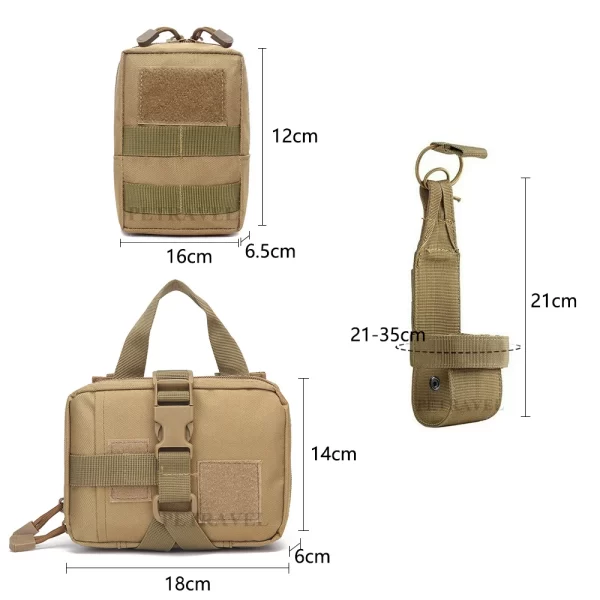 Military Dog Harness Leash Bags Set Pet Tactical Vest Harnesses Walking Training For Large Dogs - Image 5