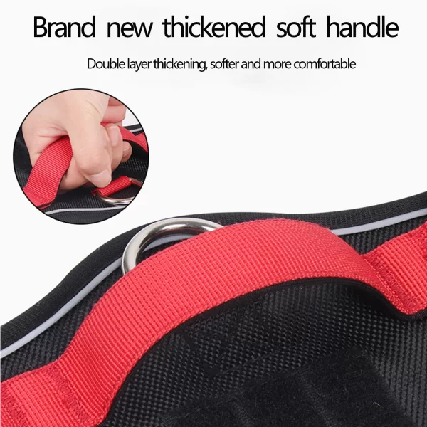 Dog Harness Reflective Medium/Large Dogs Tactical Vest Waterproof Oxford Cloth - Image 3