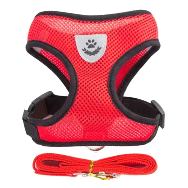 Dog Harness for Small Dogs Adjustable Pet Harness And Leash Set Breathable Vest - Image 4