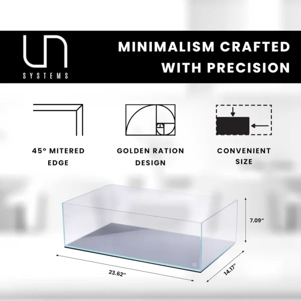 Ultra Clear Rimless Aquarium - Low Iron Glass Fish Tank with 45° Mitered Edges, 5mm-15mm Thick, Leveling Mat Included - Image 3