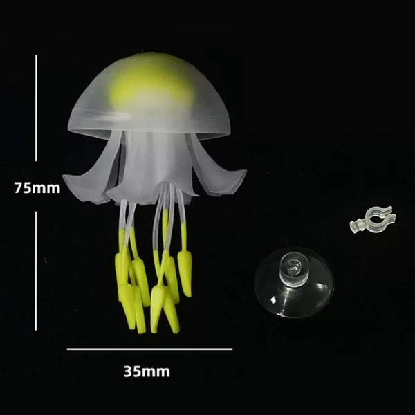 Fish Tank Landscaping Decoration Aquarium Accessories Aquarium Decoration Glowing Silicone Fake Jellyfish Artificial Ornaments - Image 7