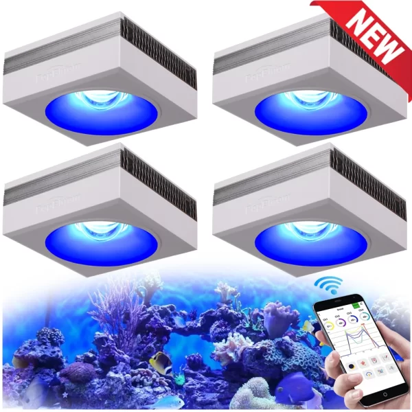 NEW PopBloom RL90 WiFi Led Aquarium Light Full Spectrum, Reef Light Aquarium Saltwater Coral Growing Marine Aquarium Tank Lamp - Image 8