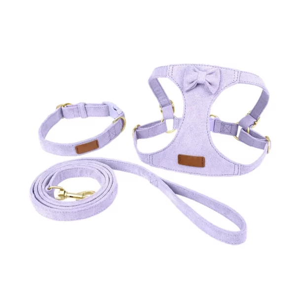 Soft Breathable Dog Collar Harness Leash Set Comfortable Dog Vest Harnesses Adjustable Collars Leads For Small Dogs - Image 6