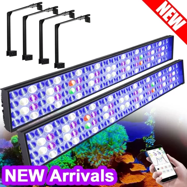 2PCS PopBloom-H75 WiFi Marine Aquarium Light Full Spectrum, Professional Saltwater Aquarium Lamp, Coral Reef Fish Tank LED - Image 7