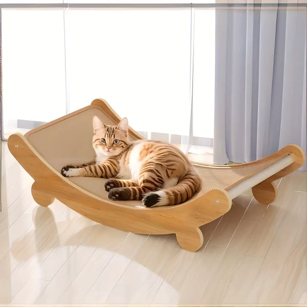 Cat Scratcher Lounge - Sisal Rope, Wear-Resistant, Integrated Sleeping Mat & Nest For Cats. Cat Scratching Board, Arch Design - Image 5