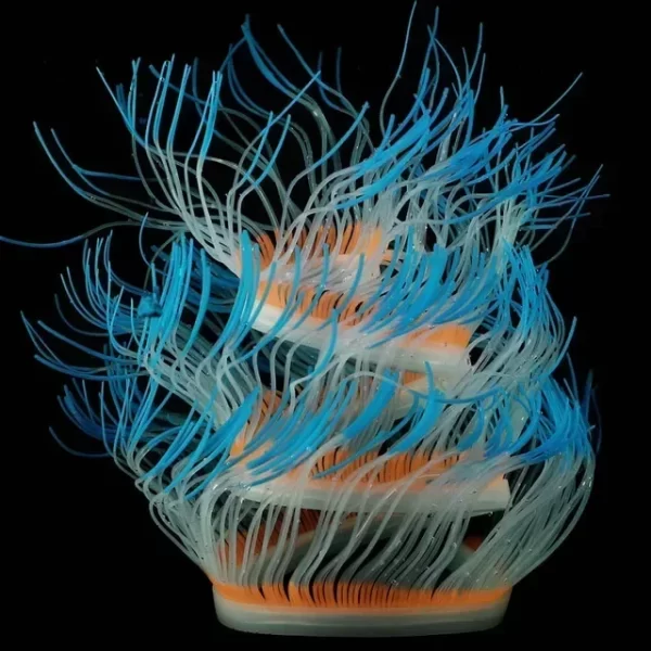 Aquarium Luminous Sea Anemone Silicone Simulation Coral Variety Glow in Dark - Image 2