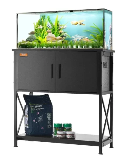 Aquarium Stand 29 Gallon Fish Tank Stand 28.7 x 16.5 x 30 in Steel and MDF Turtle Tank Stand 242.5 lbs Load Capacity