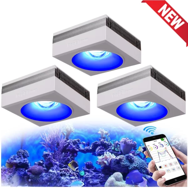 NEW PopBloom RL90 WiFi Led Aquarium Light Full Spectrum, Reef Light Aquarium Saltwater Coral Growing Marine Aquarium Tank Lamp - Image 6