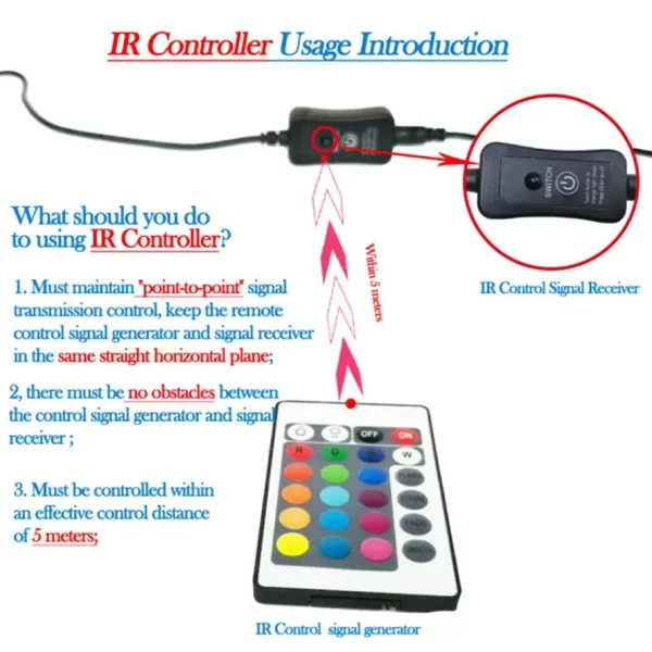 Aquarium Underwater Air Bubble LED Light Fish Tank RGB Submersible Lamp + Remote - Image 2
