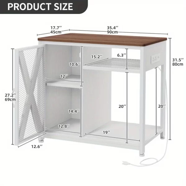 40-50 gallon aquarium stand tank with power outlet and LED light - Image 3