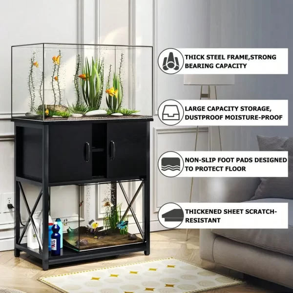 Aquarium Stand with Cabinet,  Fish Tank Stand