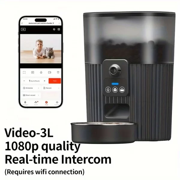 Automatic feeder dog/cat feeding machine wifi/video remote smart pet food dispenser - Image 10