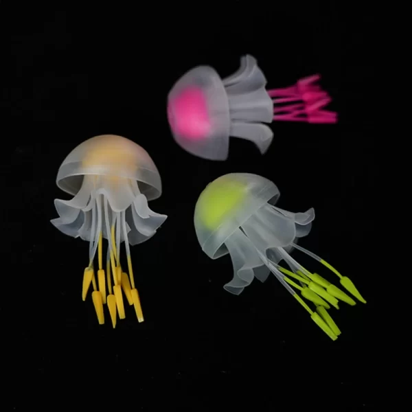 Fish Tank Landscaping Decoration Aquarium Accessories Aquarium Decoration Glowing Silicone Fake Jellyfish Artificial Ornaments - Image 4