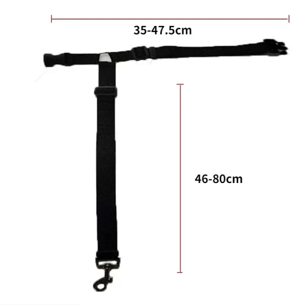 Solid Color Two-in-one Pet Car Seat Belt Nylon Lead Leash Backseat Safety Belt Adjustable Dog/Cat Harness Collar Pet Accessories - Image 6