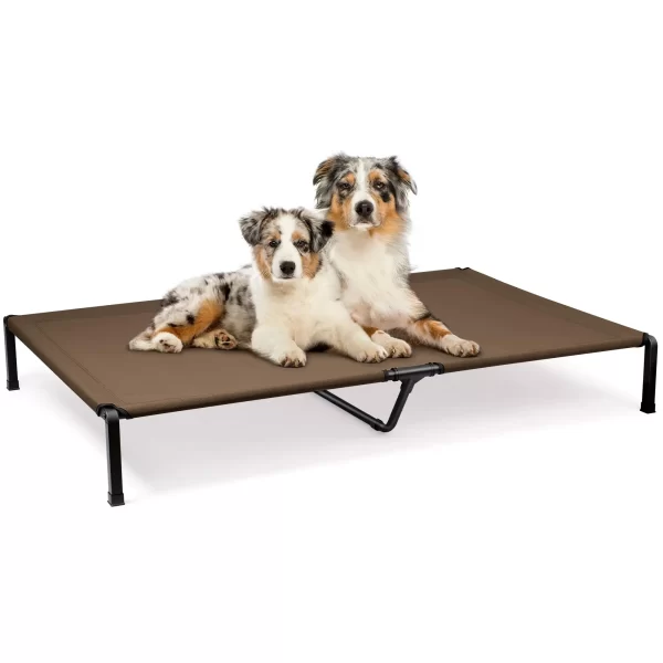 Elevated Dog Bed, Cooling Raised Pet Cot with Chew Proof Mesh Fabric and Steel Frame, Portable Dog Cot for Outdoor/Indoor Use - Image 7