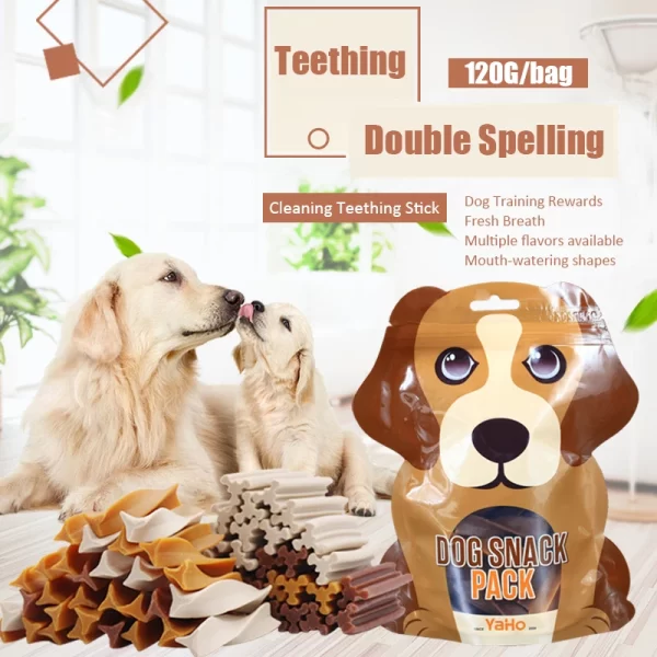 Dog Snacks Teething Stick Mixed Flavors Tooth Cleaning Bone Fresh Breath Adult Dogs Puppy Training Reward Pet Snack Food - Image 2