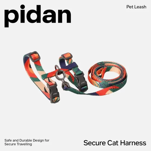 Adjustable Cat Harness and Leash Set Escape Proof Soft Lightweight Travel Walking Gear Kittens, Cats and Rabbits - Image 2